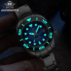 ADDIESDIVE AD2102 Automatic Dive Watch – 200m Water Resistant, BGW9 Super Luminous Men's Watch