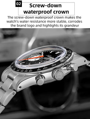 Addiesdive VK63 Chronograph Watch – Racing Style, 100M Waterproof