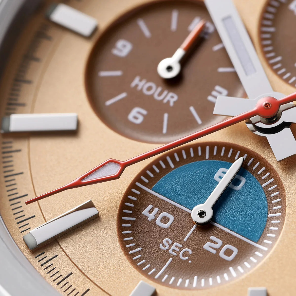 BERNY Chronograph Watch – Miyota OS10 Sapphire AR Coated Waterproof Sport