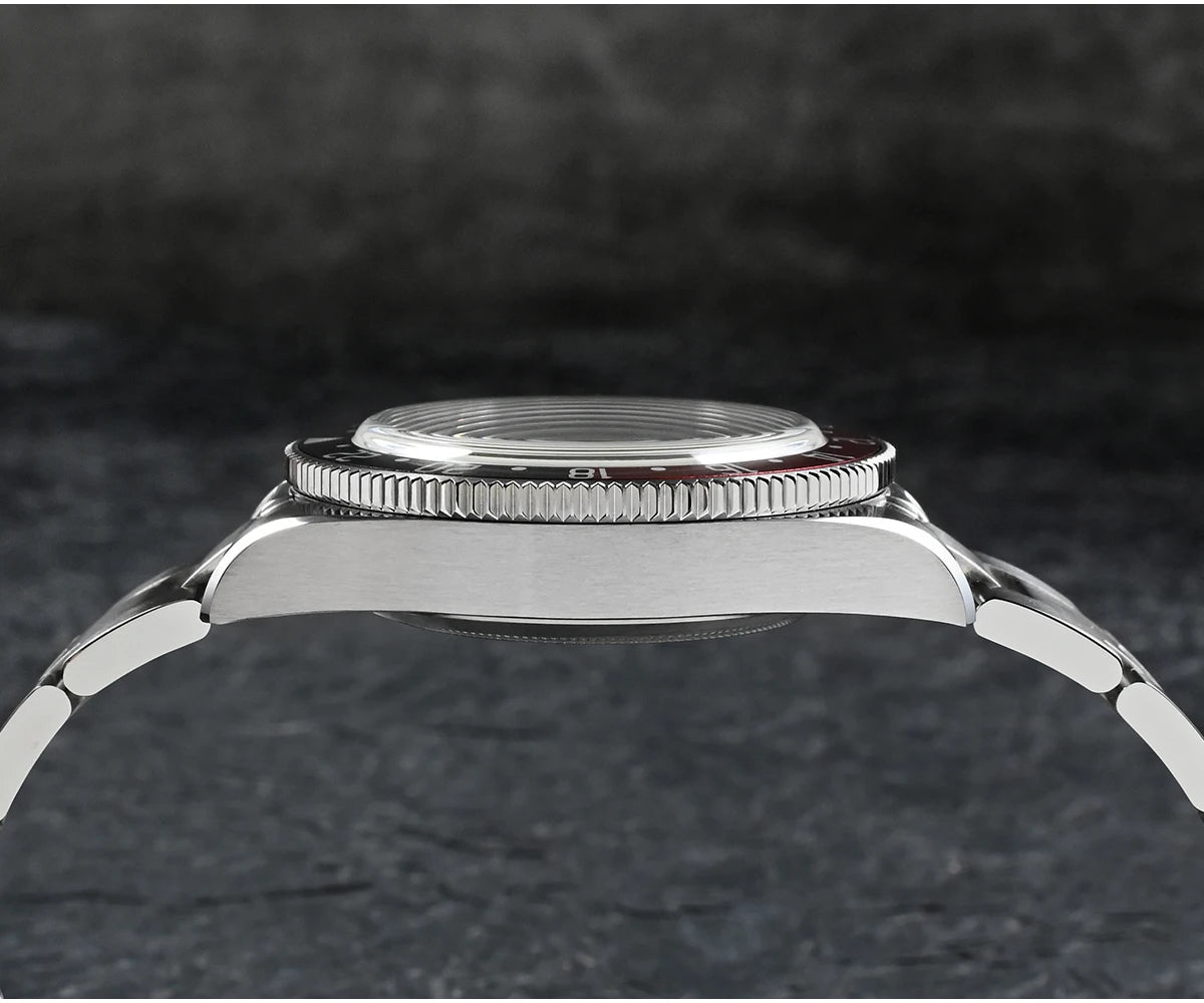 San Martin SN0109 GMT Automatic Watch – 39mm Sapphire Crystal, NH34 GMT Men's Luxury Watch