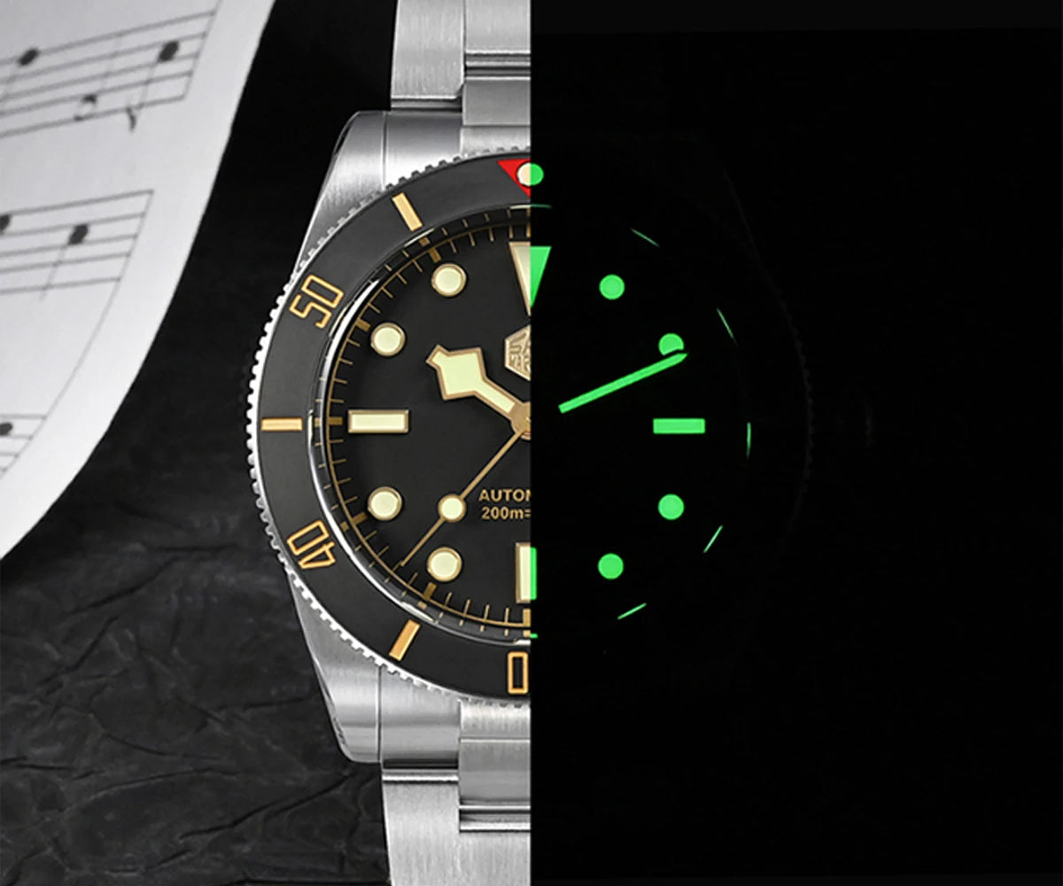 San Martin SN0138 37mm Vintage Diver Watch – ST2130 Automatic Men’s Watch with Sapphire Crystal & 200M Water Resistance