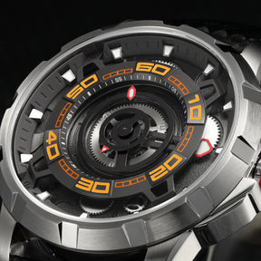 BERNY Automatic Skeleton Watch for Men – 3D Dial, Sapphire Crystal, 5ATM