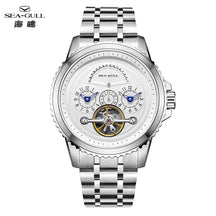 Seagull Flywheel Men’s Mechanical Watch – 44mm, Sapphire, Dual Time
