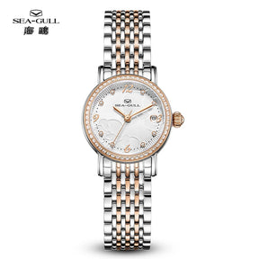 Seagull Women’s Automatic Watch 1074L – Luxury Floral Diamond Mechanical Wristwatch for Ladies