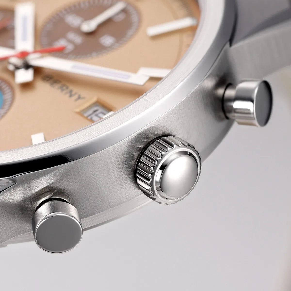 BERNY Chronograph Watch – Miyota OS10 Sapphire AR Coated Waterproof Sport