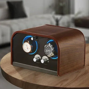 Luxury Wooden Automatic Watch Winder Box – Silent Mechanical Watch Display Organizer & Storage Case