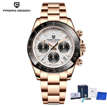 Pagani Design Men's Chronograph Watch – Quartz Sapphire Stainless Steel Waterproof 2026e