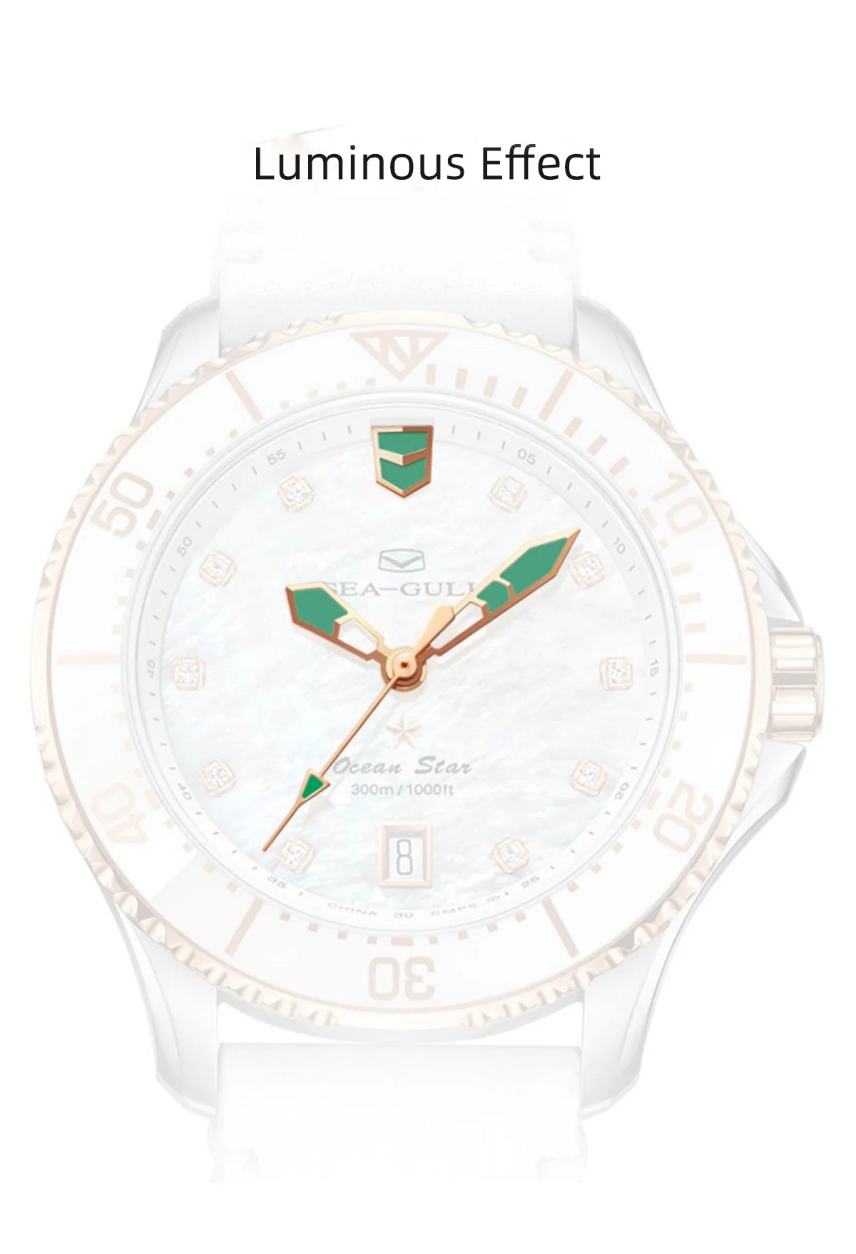 Seagull Ocean Series Pro 1211 Women's Watch – Mother of Pearl Dial 30Bar Waterproof