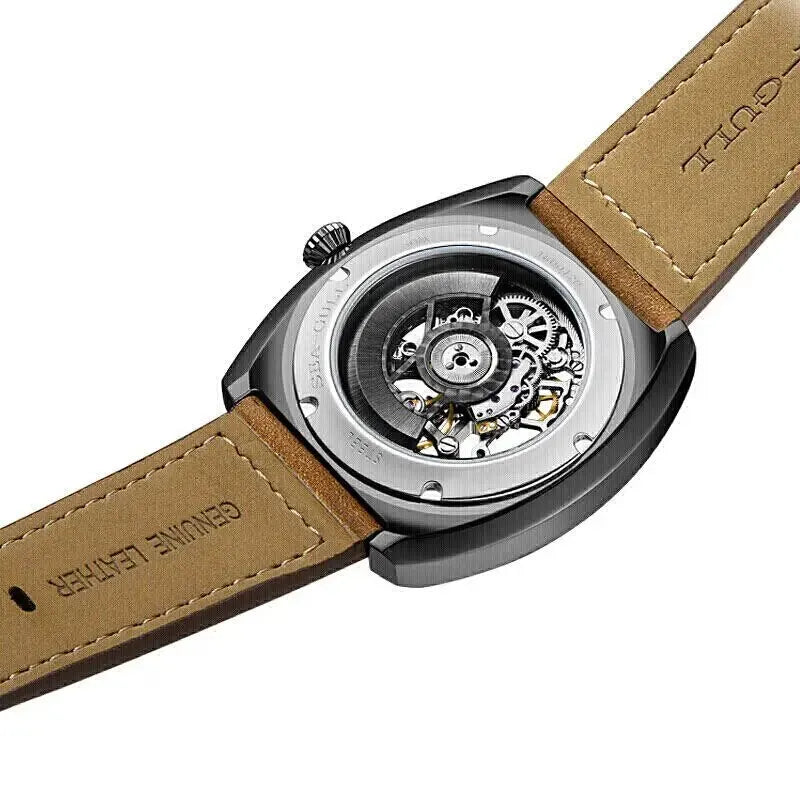 Sea-Gull Skeleton Automatic Watch for Men – Sapphire Crystal, 316L Stainless Steel