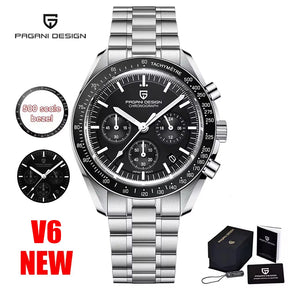 Pagani Design VK63 Moonphase Chronograph Watch – Sapphire, Luminous