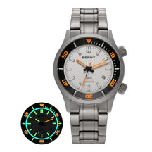 BERNY Men's Titanium Automatic Diver Watch – 20ATM, Sapphire, Miyota 8215