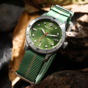 BERNY Men's Automatic Diver Watch – 200M Waterproof, Sapphire