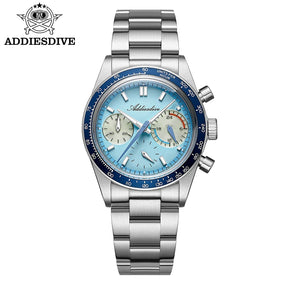 Addiesdive VK63 Chronograph Watch – Racing Style, 100M Waterproof