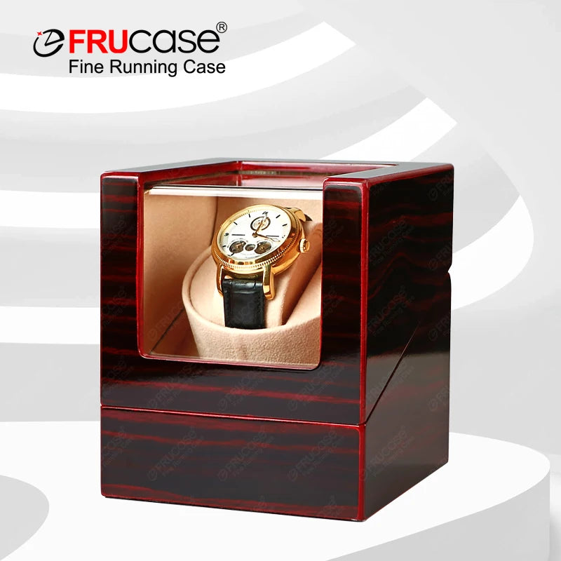 FRUCASE Automatic Watch Winder Box – USB Powered Watch Winder for 1/2/4 Watches Storage Case