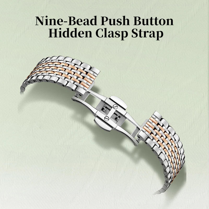 Seagull Women’s Automatic Watch 1074L – Luxury Floral Diamond Mechanical Wristwatch for Ladies