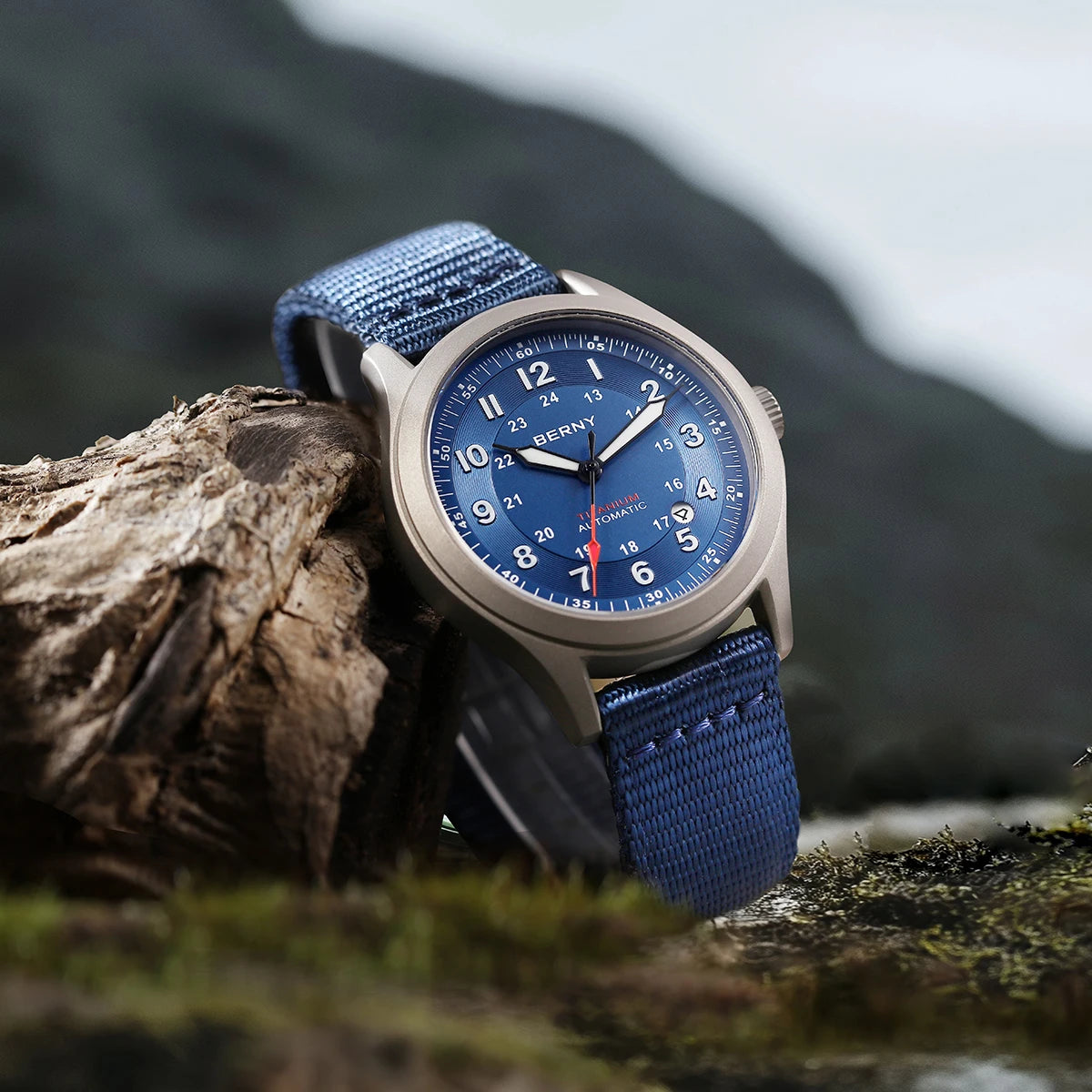 BERNY Men's Automatic Full Titanium Watch