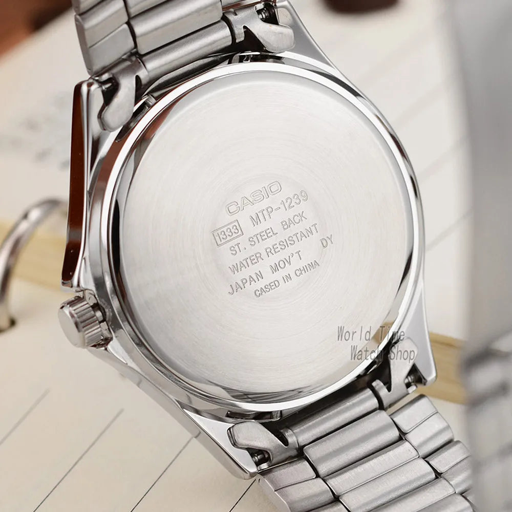 Casio Men's Quartz Watch with Week Calendar – Waterproof, Business Casual Style