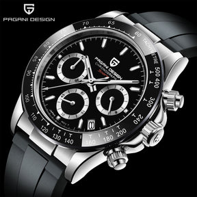 2026 Pagani Design PD-1664 Luxury Chronograph Watch - Japanese VK63 Quartz, Luminous Sapphire Edition
