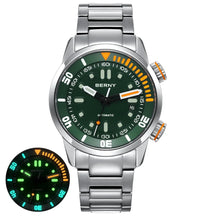 BERNY Automatic Dive Watch – 20ATM Waterproof Mechanical Watch with Sapphire Crystal & Super Luminous Dial