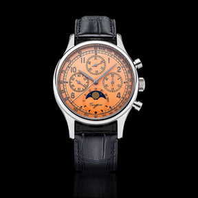 Sugess Men’s Chronograph Watch – ST1908 Mechanical, Moonphase, Swan Neck, Sapphire Crystal