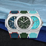 San Martin SN0075 Men's Automatic Watch 43mm – Miyota 9120 Multifunction Waterproof Luminous