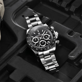 PAGANI DESIGN Men's Chronograph Quartz Watch – Sapphire, Stainless Steel, VK63