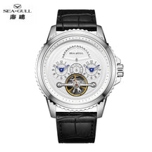 Seagull Flywheel Men’s Mechanical Watch – 44mm, Sapphire, Dual Time