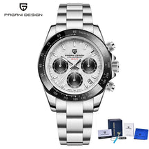 Pagani Design Men's Chronograph Watch – Quartz Sapphire Stainless Steel Waterproof 2026e