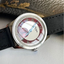 Pierre Philippe 38mm Ultra-Thin Mechanical Dress Watch – Red Dial, Manual Wind ST17 Movement