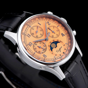 Sugess Men’s Chronograph Watch – ST1908 Mechanical, Moonphase, Swan Neck, Sapphire Crystal