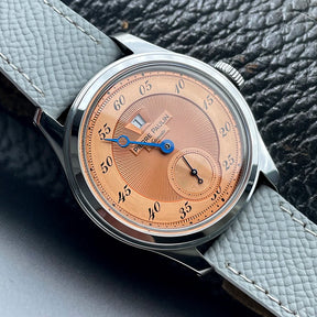 Pierre Paulin Jumping Hour Men's Automatic Watch 38mm – ST17 Salmon Dial Vintage Date