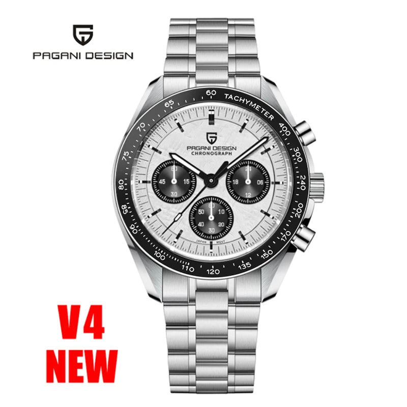 Pagani Design VK63 Moonphase Chronograph Watch – Sapphire, Luminous