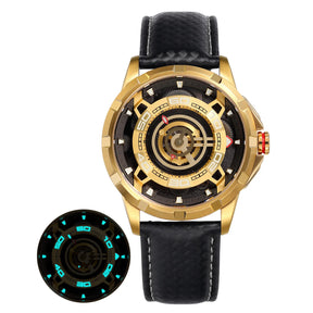 BERNY Automatic Skeleton Watch for Men – 3D Dial, Sapphire Crystal, 5ATM