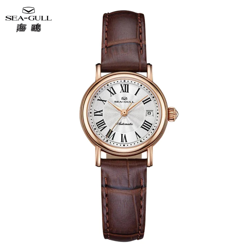 Seagull 1046L Women's Watch – Elegant Textured Dial Water Resistant Dress