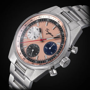 Sugess S465 Men’s Chronograph Watch 38mm – Mechanical, Gooseneck Movement, Sapphire Crystal, Roulette Dial