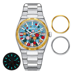 BERNY PT5000 Automatic Men’s Watch – Sapphire, 5ATM, Stainless Steel