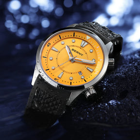 BERNY Men's Automatic Diver Watch – 200M Waterproof, Miyota 8215, Sapphire