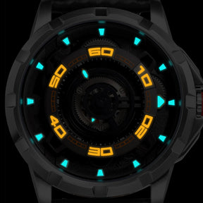 BERNY Automatic Skeleton Watch for Men – 3D Dial, Sapphire Crystal, 5ATM