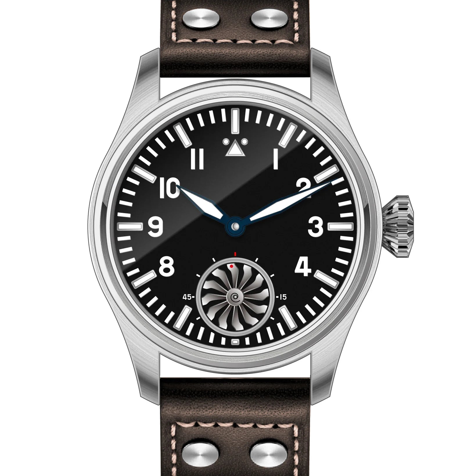 Hruodland Pilot Men's Manual Mechanical Watch – ST3620 Sapphire BGW9 Luminous 5Bar