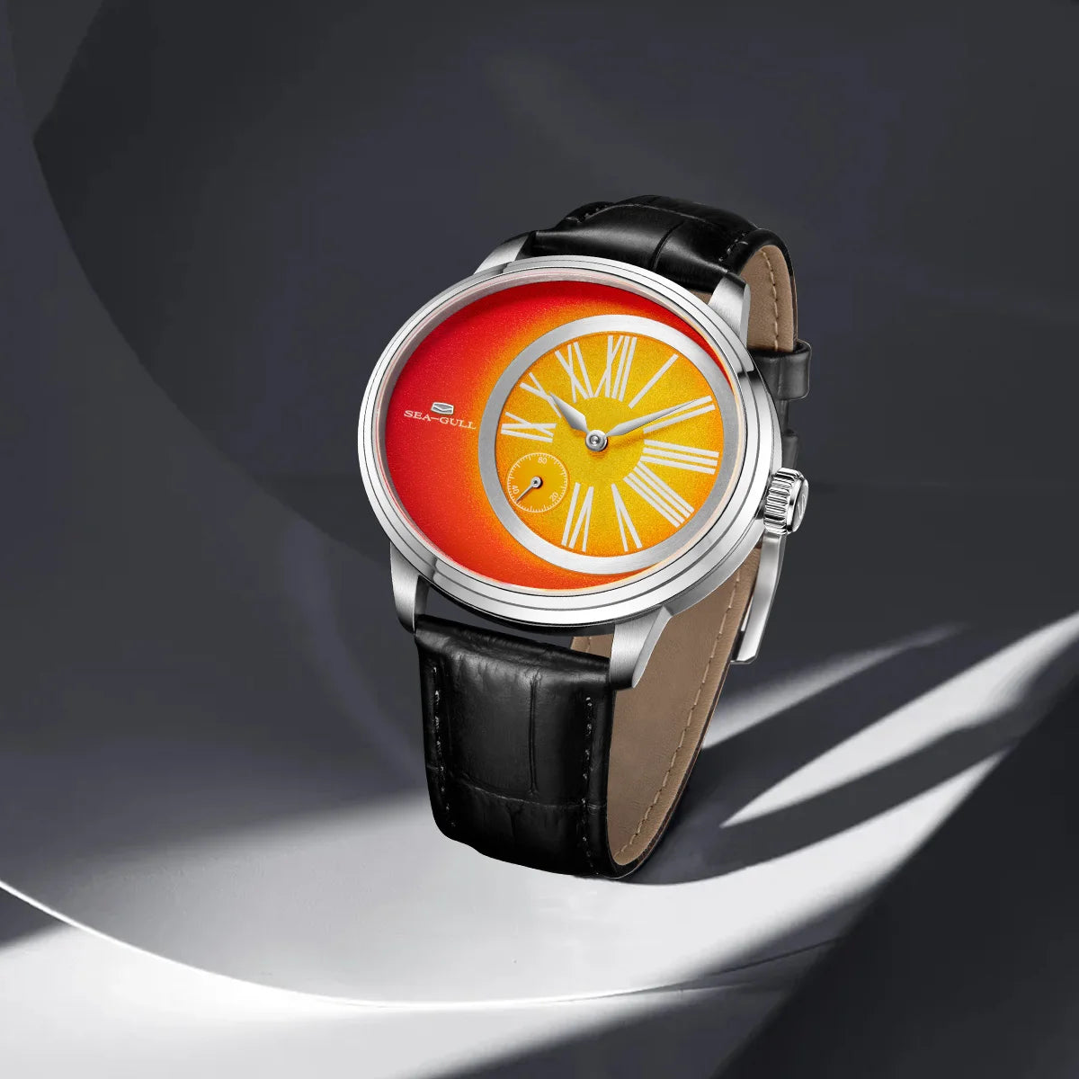 Sea-Gull Oval Dial Men’s Mechanical Watch – ST17 Automatic, Luminous