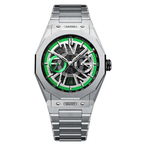 BONEST GATTI Men's Automatic Skeleton Watch – Mechanical, Luminous & Waterproof