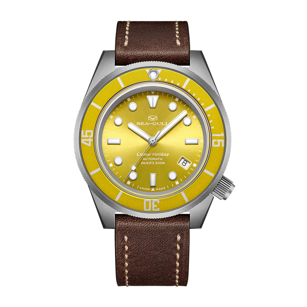 Seagull Men’s Automatic Mechanical Dive Watch – Titanium, Sapphire Glass