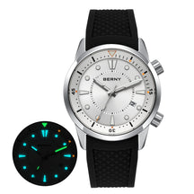 BERNY Men's Automatic Diver Watch – 200M Waterproof, Miyota 8215, Sapphire