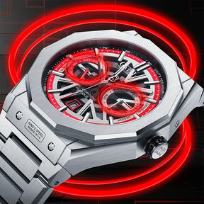 BONEST GATTI Men's Automatic Skeleton Watch – Mechanical, Luminous & Waterproof
