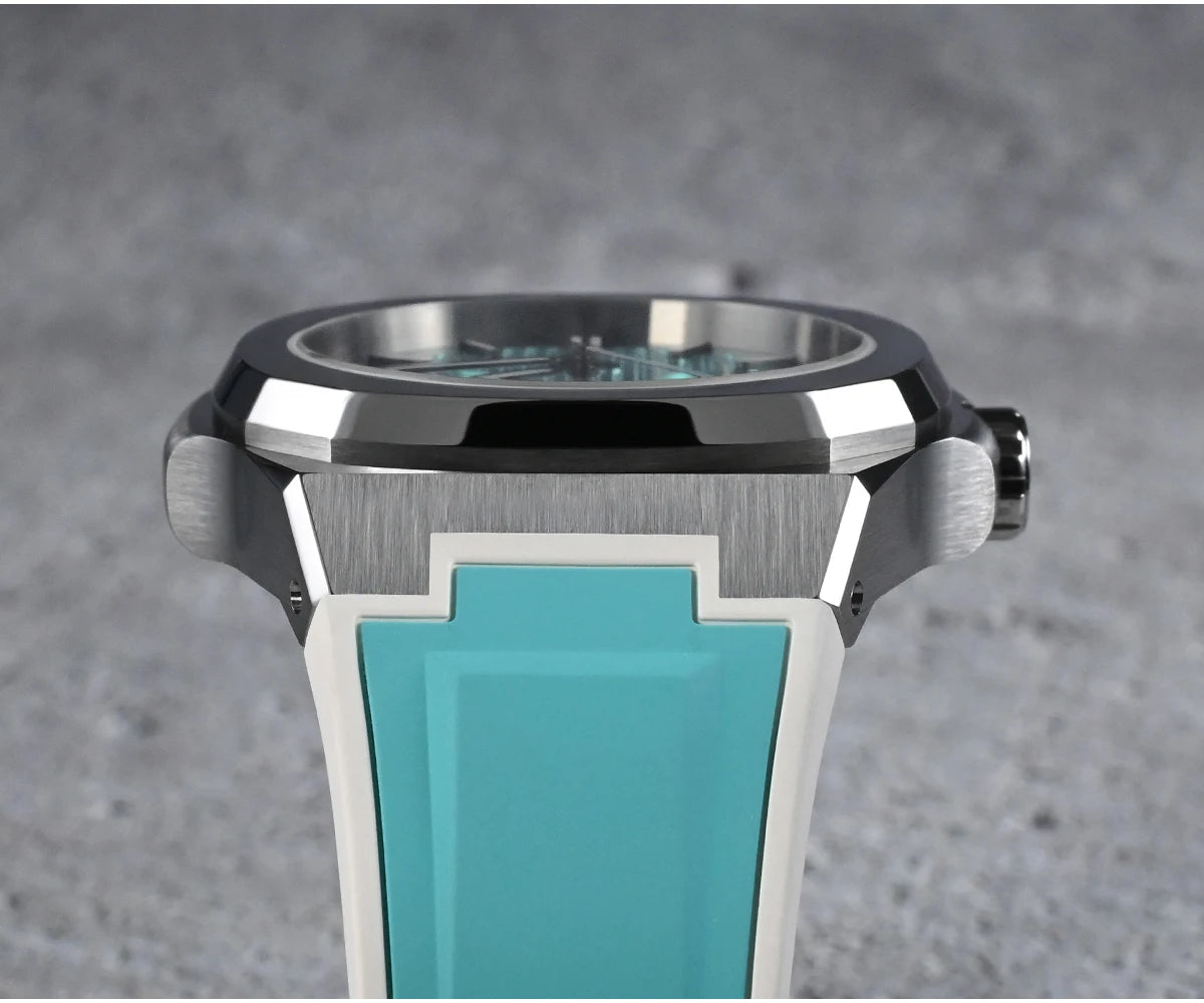 San Martin SN0075 Men's Automatic Watch 43mm – Miyota 9120 Multifunction Waterproof Luminous