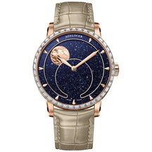 AGELOCER Men’s Moon Phase Watch – Blue Aventurine Dial, 29.5-Day Display, Luxury Automatic Wristwatch