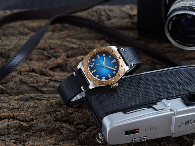 Baltany B4030 Bronze Automatic Watch – NH38 Luminous 20ATM Water Resistant