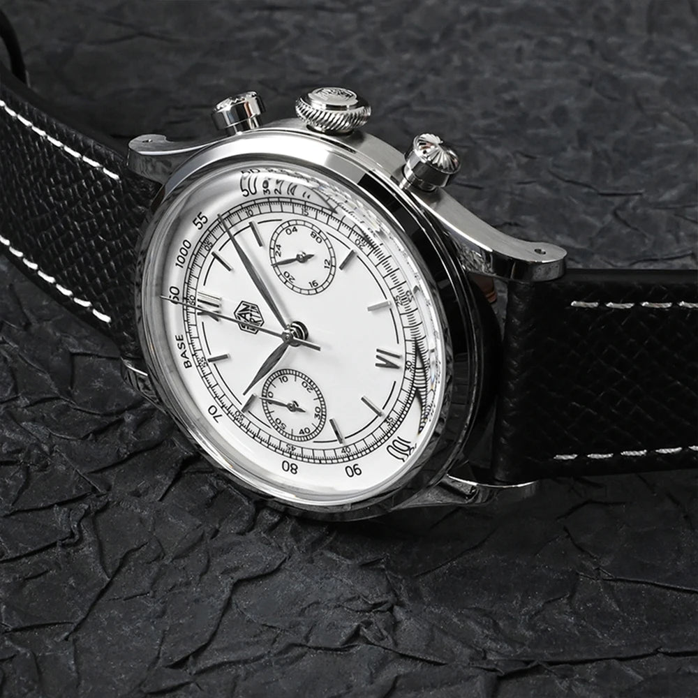 San Martin Men's Chronograph Quartz Watch – 38mm VK64, Sapphire Glass SN0101