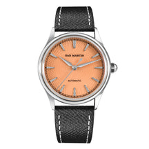 San Martin SN0110 Automatic Dress Watch – 37mm Textured Dial Sapphire Crystal Men's Mechanical Watch