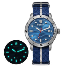 BERNY Men's Automatic Diver Watch – 200M Waterproof, Sapphire